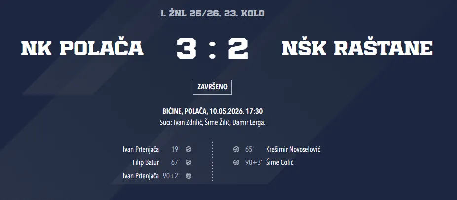 NK POLAČA - NŠK RAŠTANE